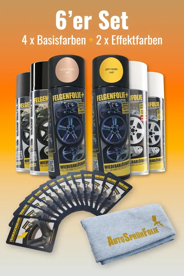 FELGENFOLIE-Kombi-6er-Set Effekte