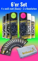 FELGENFOLIE-Kombi-6er-Set Neon