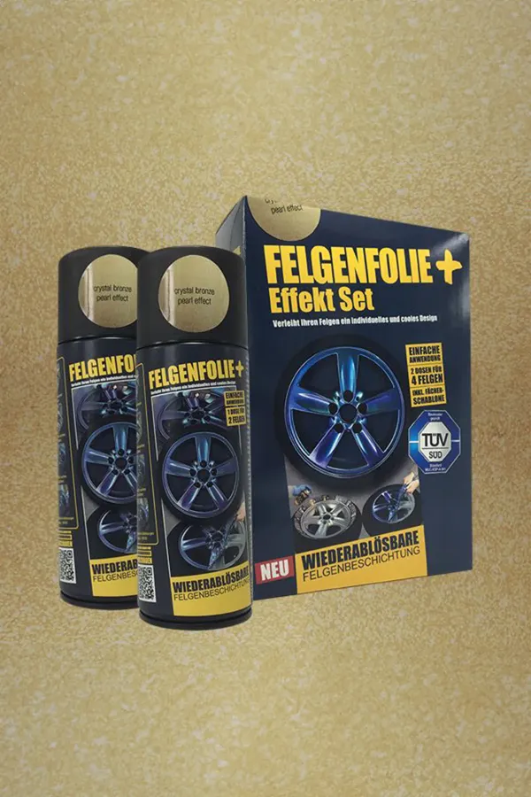 FELGENFOLIE+ Effekt Set, 2 x 400 ml, Perleffekt, Crystal Bronze Pearl Effect