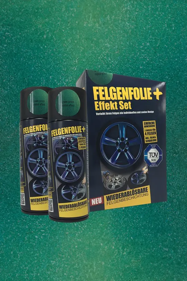 FELGENFOLIE+ Effekt Set, 2 x 400 ml, Kristalleffekt, Green Grass Crystal Effect