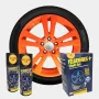 FELGENFOLIE+ Effekt Set, 2 x 400 ml, neon-orange 
