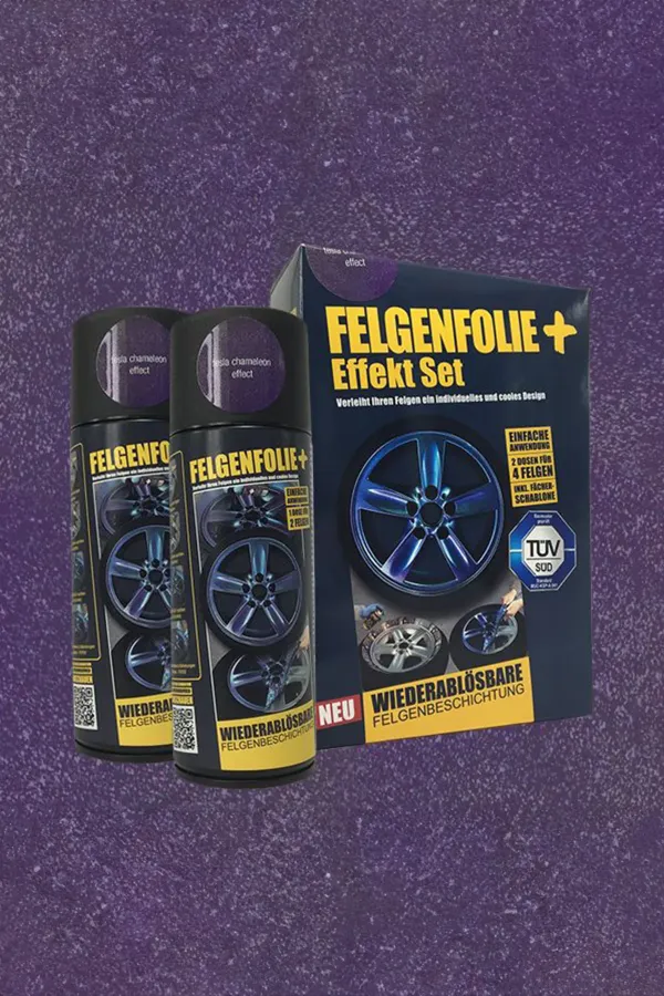 FELGENFOLIE+ Effekt Set, 2 x 400 ml, Chamäleon, Tesla Chameleon Effect FELGENFOLIE+ Effekt Set, 2 x 400 ml, Chamäleon, Tesla Chameleon Effect