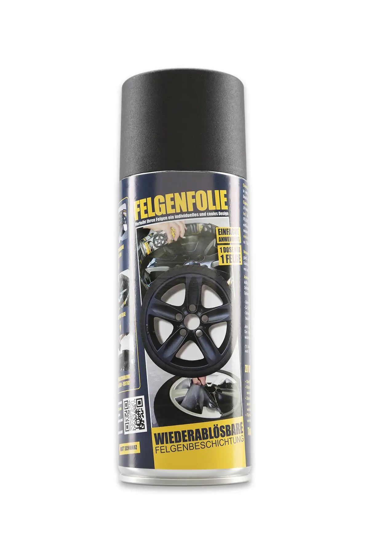 FELGENFOLIE-SPRAY, 400 ml, schwarz matt FELGENFOLIE-SPRAY, 400 ml, schwarz matt