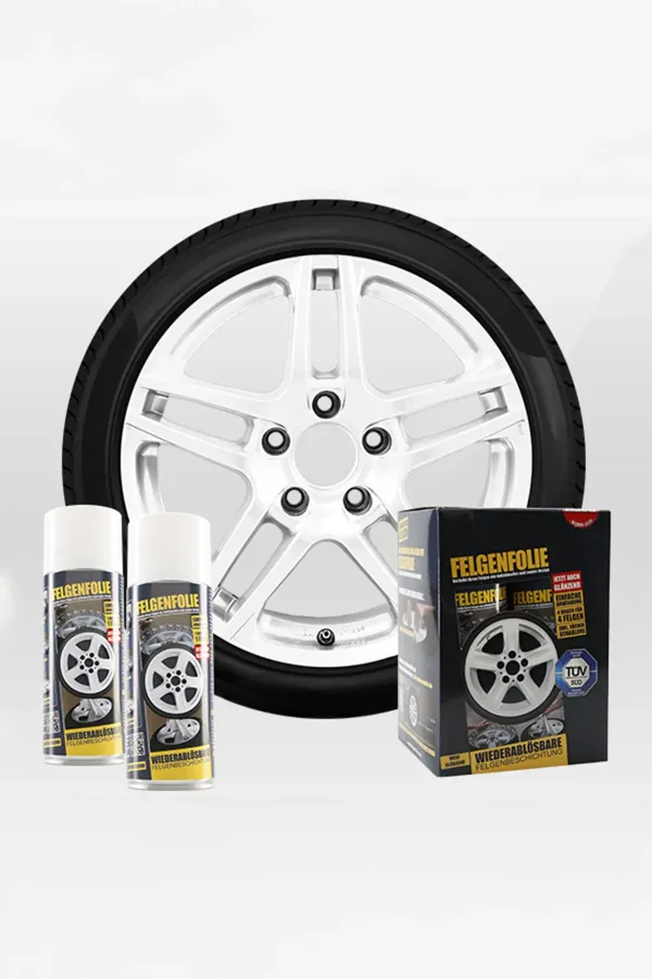 FELGENFOLIE-Set, 4 x 400 ml, weiss glänzend