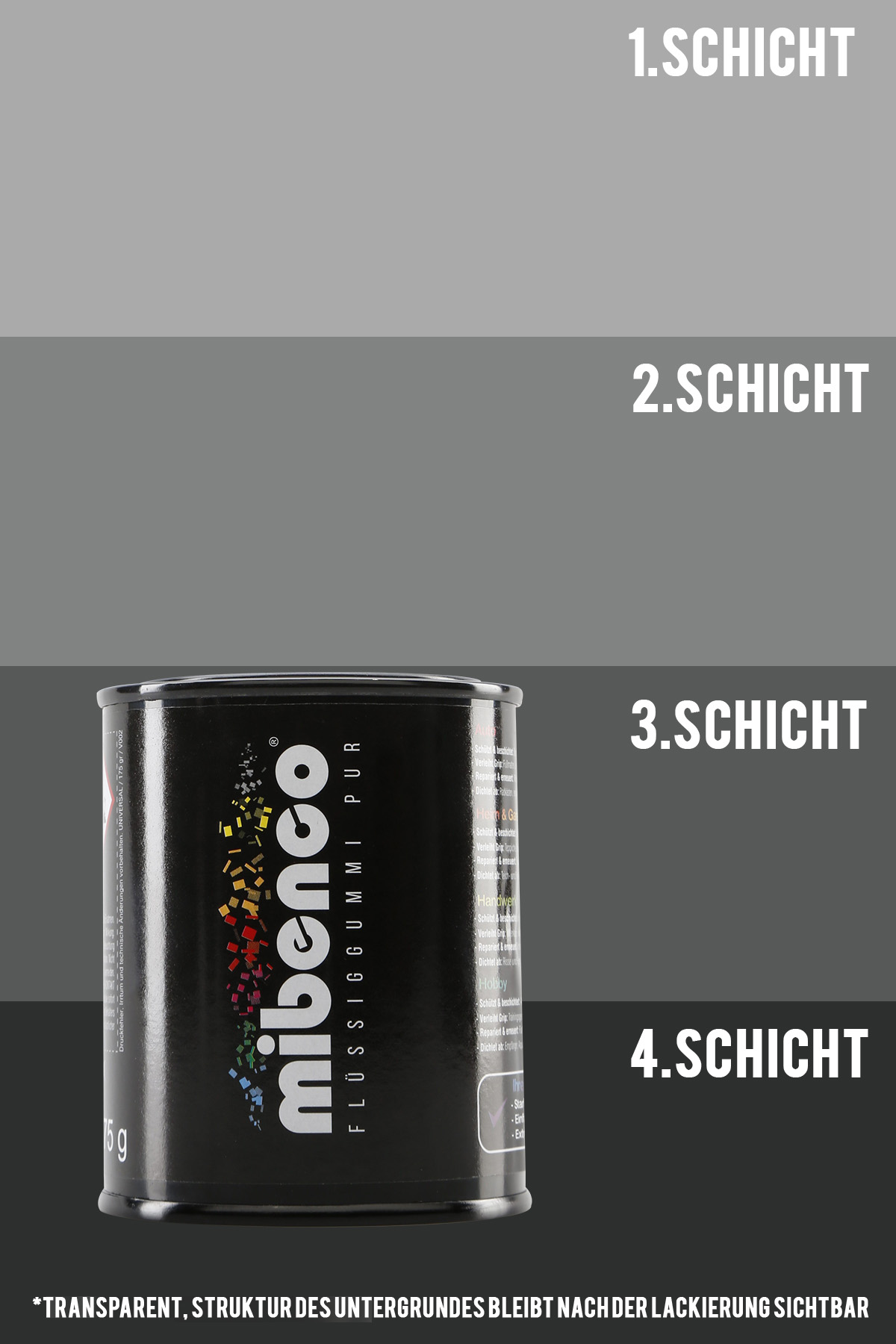 Flüssiggummi PUR, 175 g, Rauchgrau Flüssiggummi PUR, 175 g, Rauchgrau