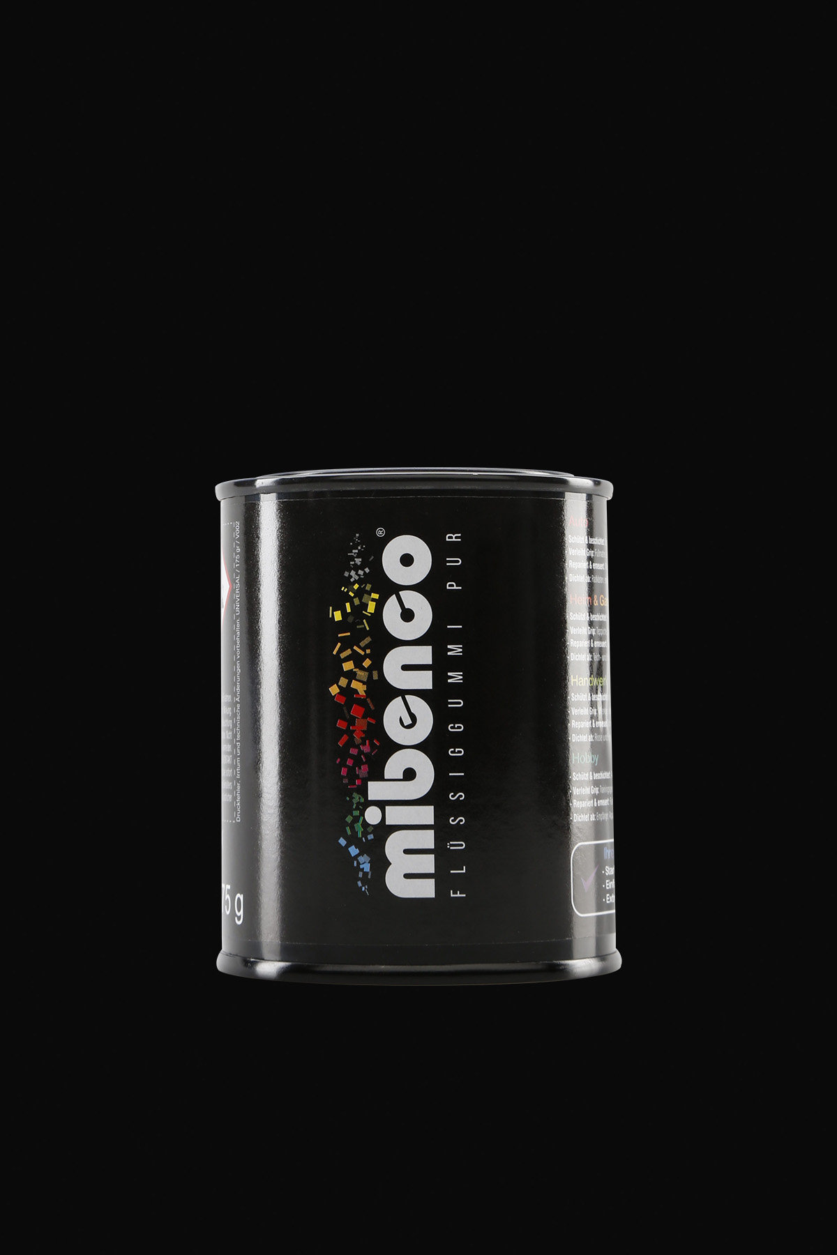 Flüssiggummi PUR, 175 g, schwarz matt Flüssiggummi PUR, 175 g, schwarz matt