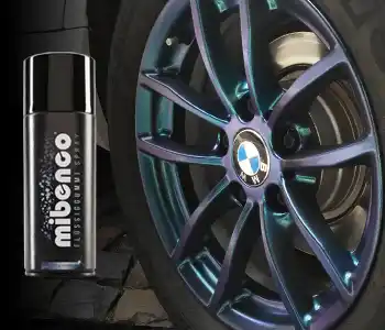 Lackierte Felge mit Chamäleon Effekt