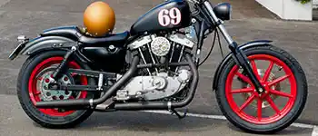 Folierte Motorradfelgen